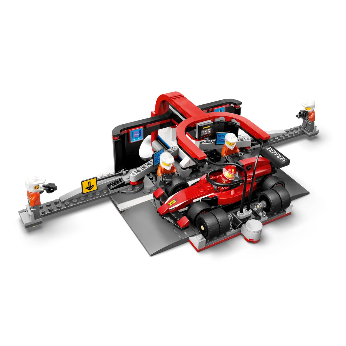 LEGO F1 Pit Stop & Pit Crew with Ferrari Car Toy Set (322-Pieces)