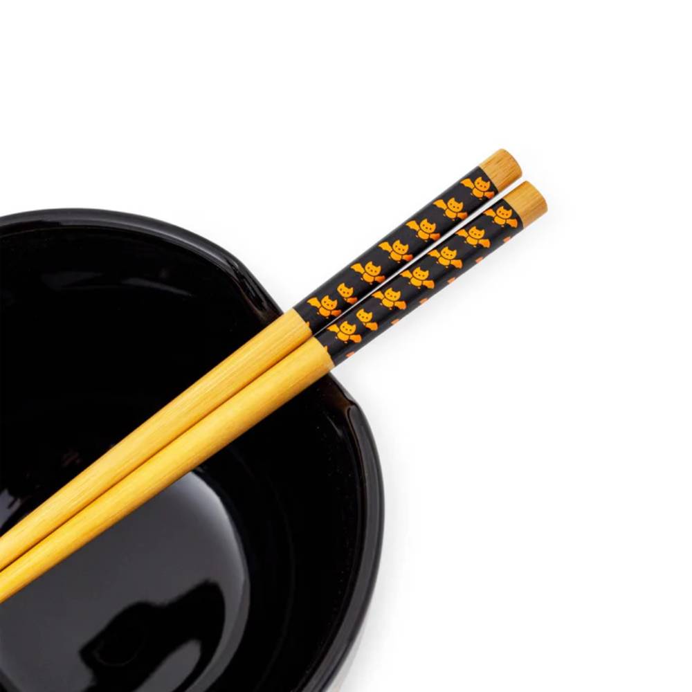 Sanrio Hello Kitty Pumpkins 20 oz Ramen Bowl and Chopstick Set