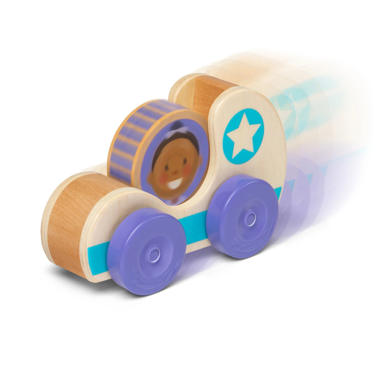 Melissa and Doug GO Tots Wooden Blue Star Car (2 Pieces)