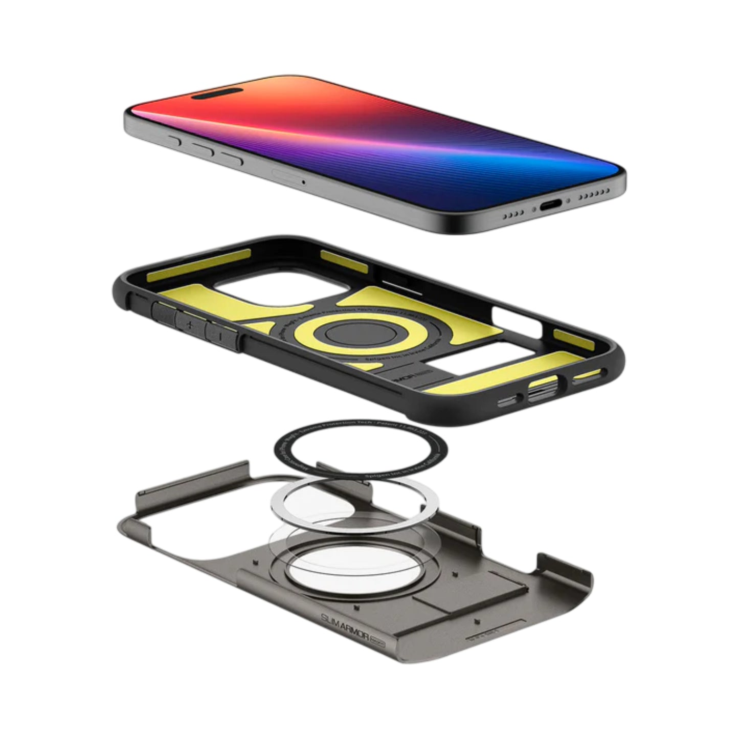 Spigen Slim Armor MagFit Case for Apple iPhone 16 Pro Max - Gunmetal