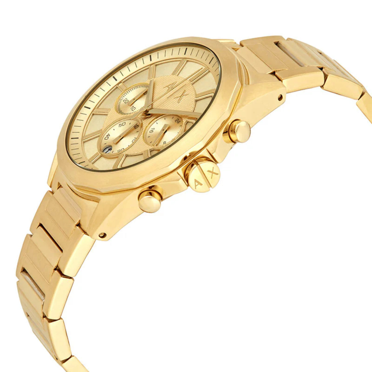 Armani Exchange Drexler Men's 44mm Bracelet Watch - Gold-Tone
