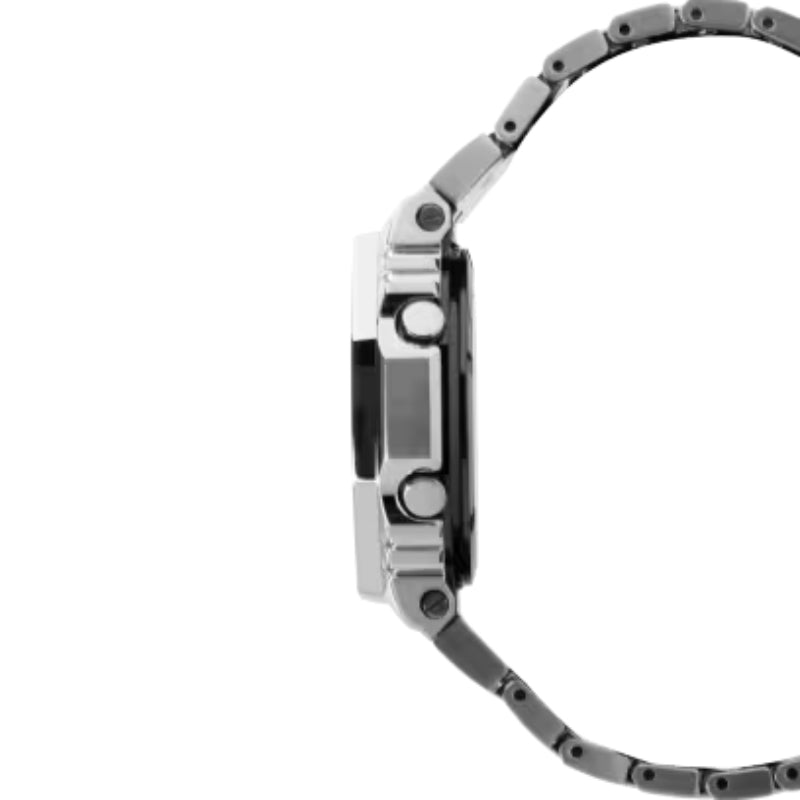 Casio G-Shock Men's 44.4mm Digital Analog Silver Bracelet Watch - Blue Dial