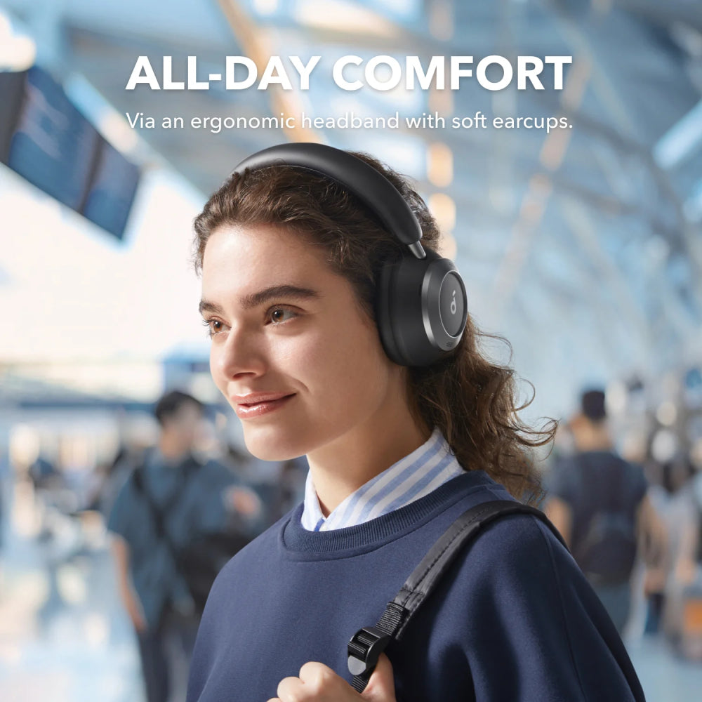 Soundcore A3062Z11 Space One Pro Wireless Noice Canceling Over-the-Ear Headphones - Black