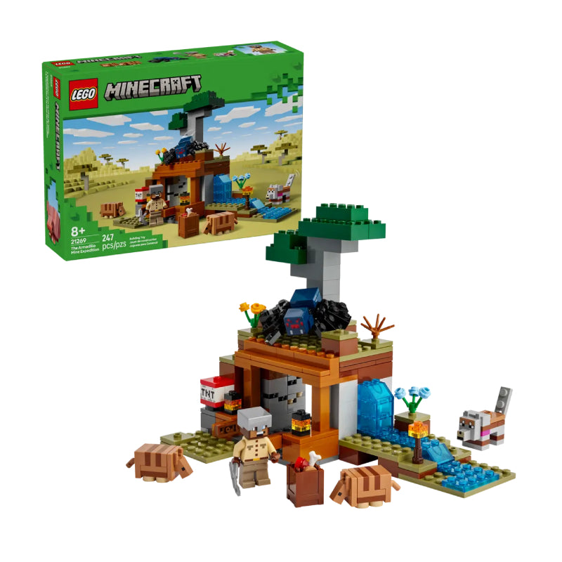 LEGO Minecraft The Armadillo Mine Expedition Building Toy Set (247-Pieces)