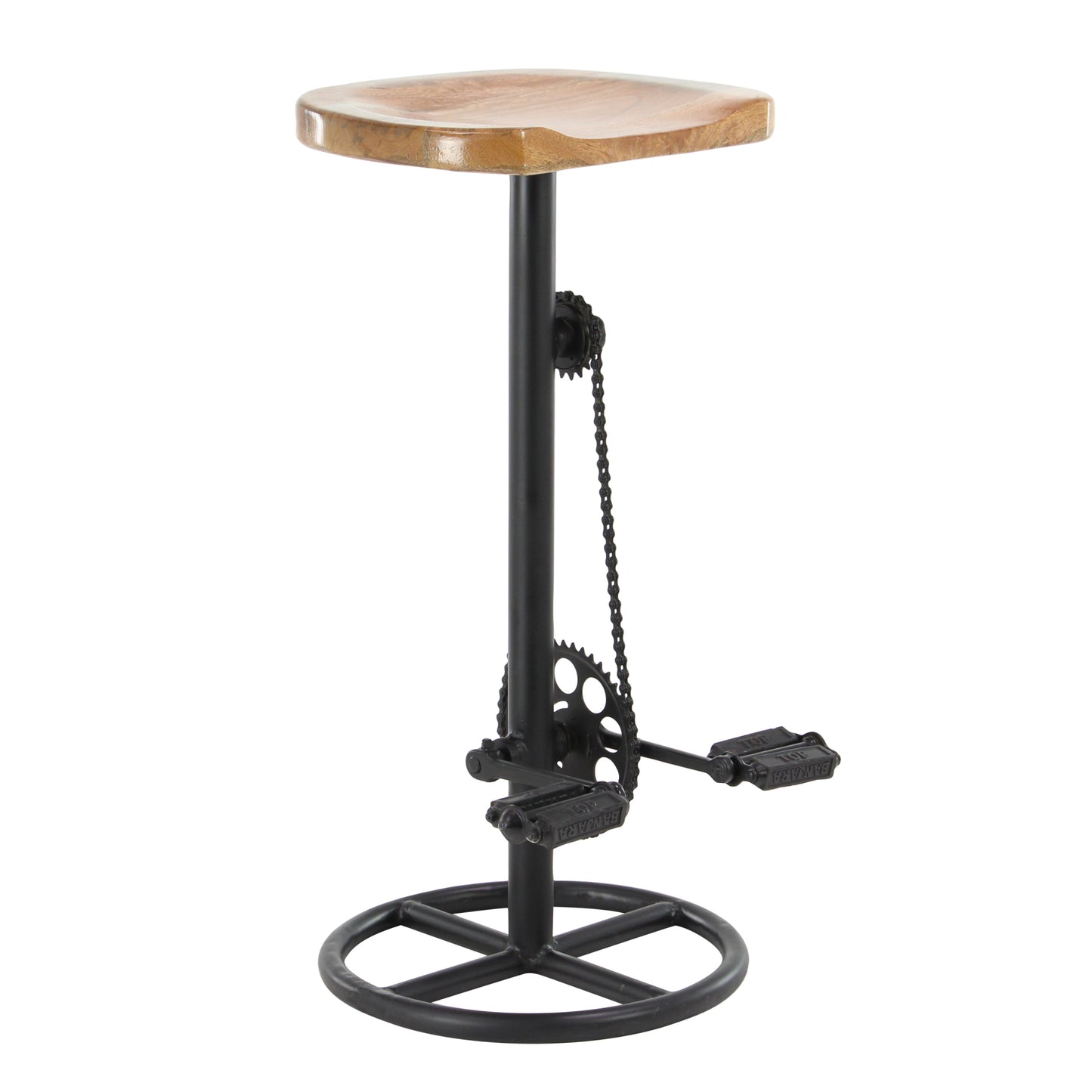 Industrial Pedal Bar Stool by UMA Enterprises