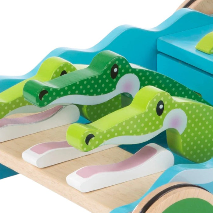 Melissa and Doug First Play Chomp and Clack Alligator Push Toy