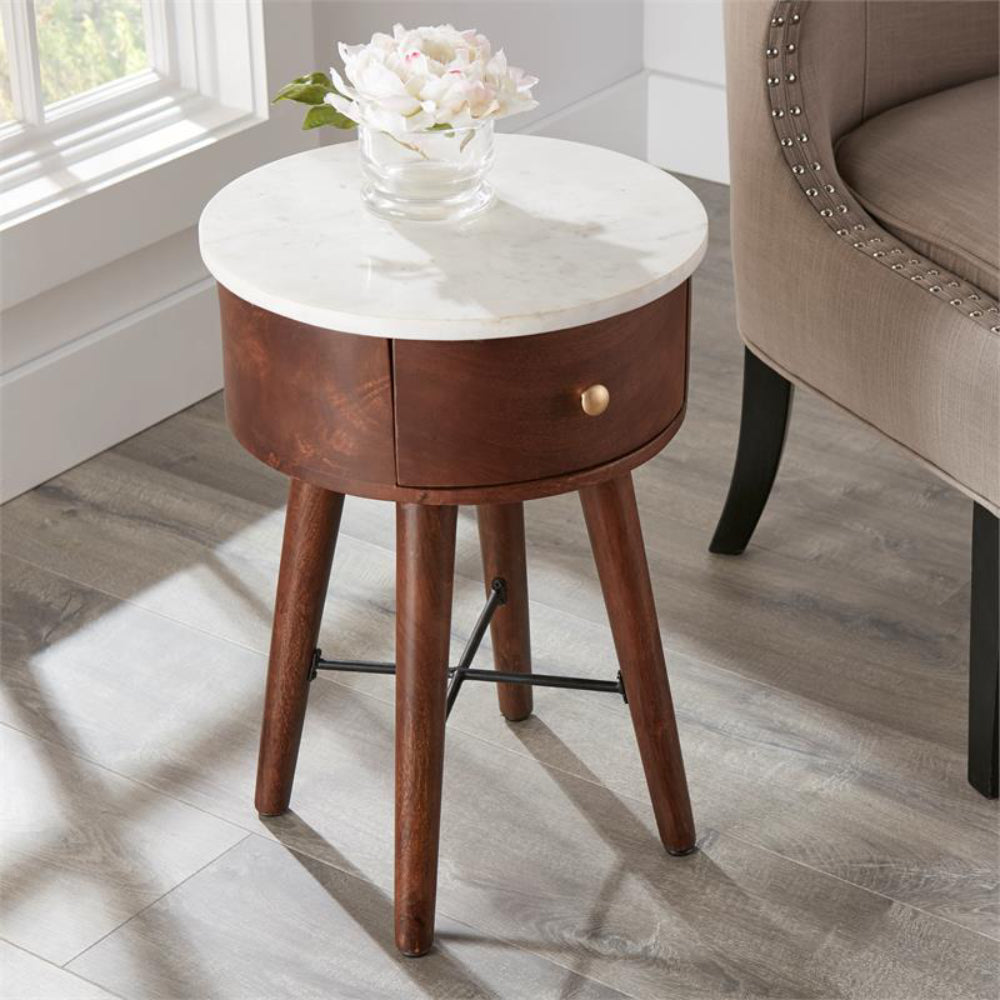 Bangalore Marble Top Side Table by Steve Silver Company