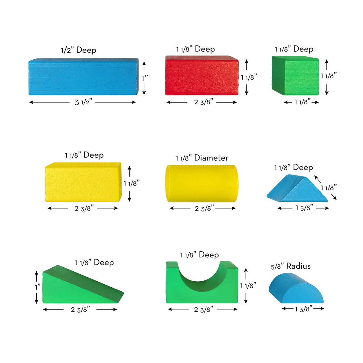 Melissa & Doug Wood Blocks Set (100-Pieces)