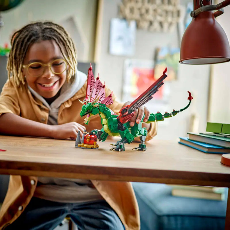 LEGO Creator 3-in-1 Medieval Dragon Building Toy Set (715-Pieces)