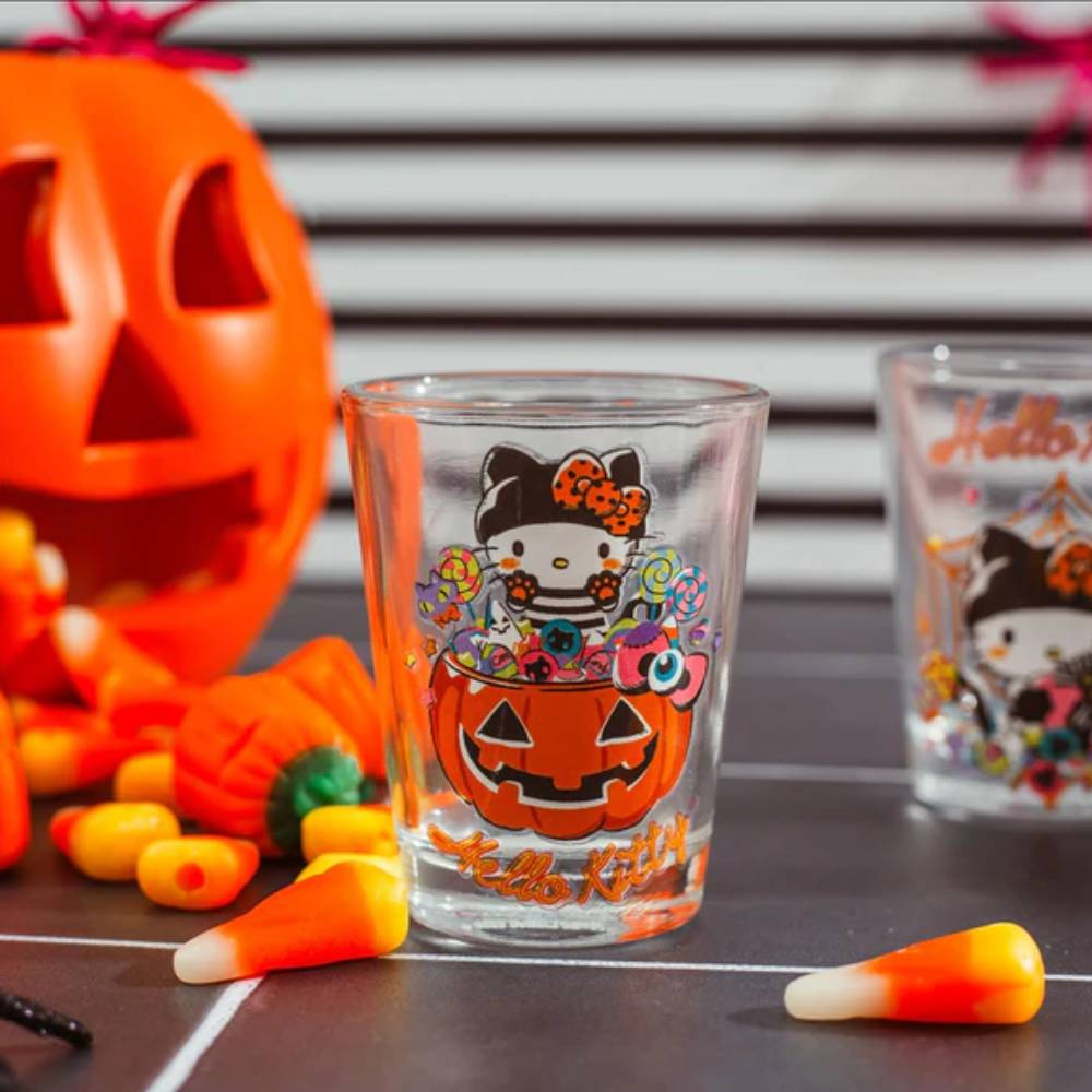 Sanrio Hello Kitty Halloween 2 oz Mini Shot Glasses (Set of 4)