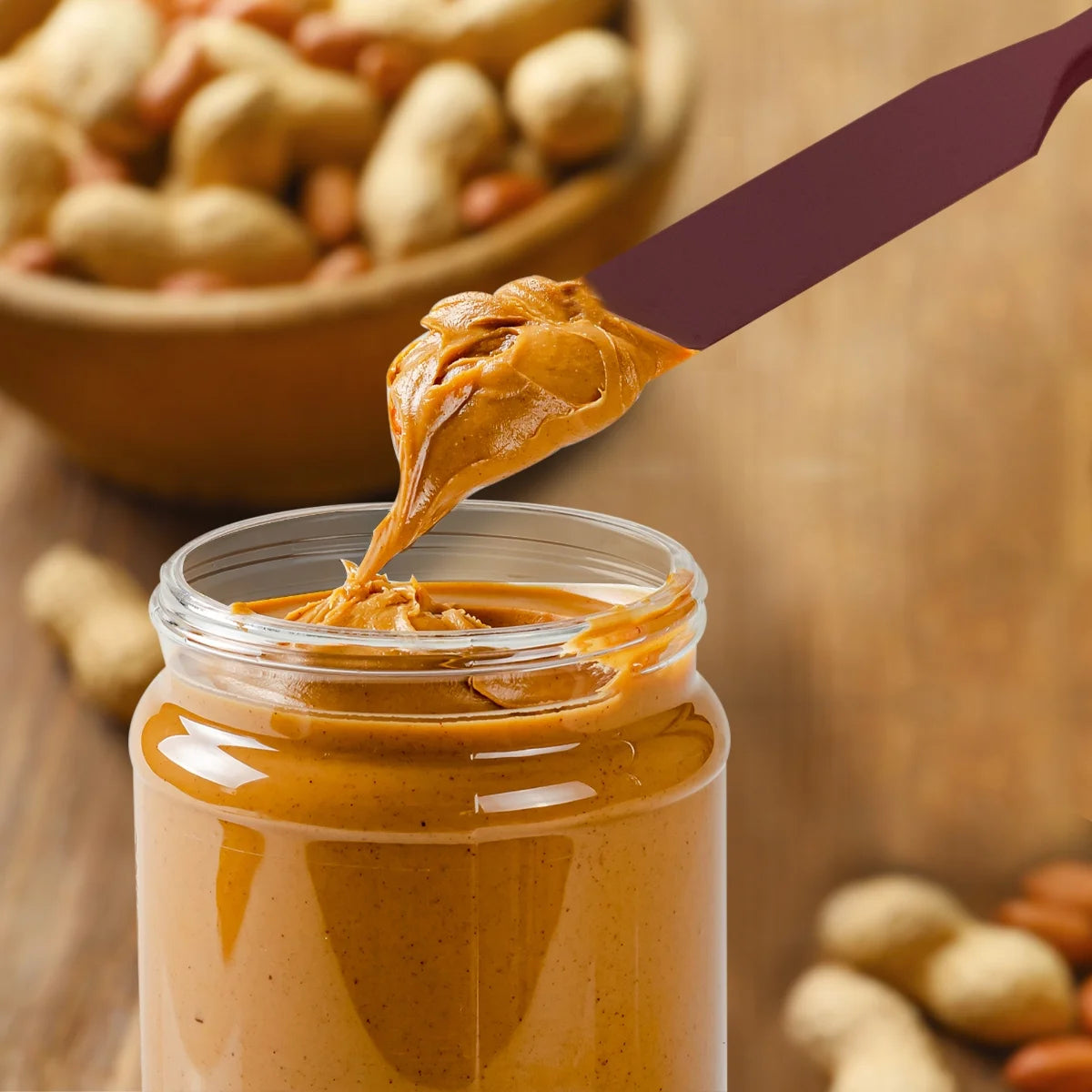 Ovente Non-Stick Spatula Set (5 Pieces) - Red