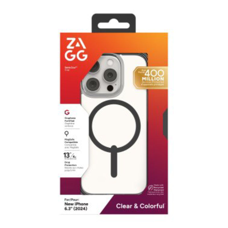 Zagg Santa Cruz Snap MagSafe Case for Apple iPhone 16 Pro - Black