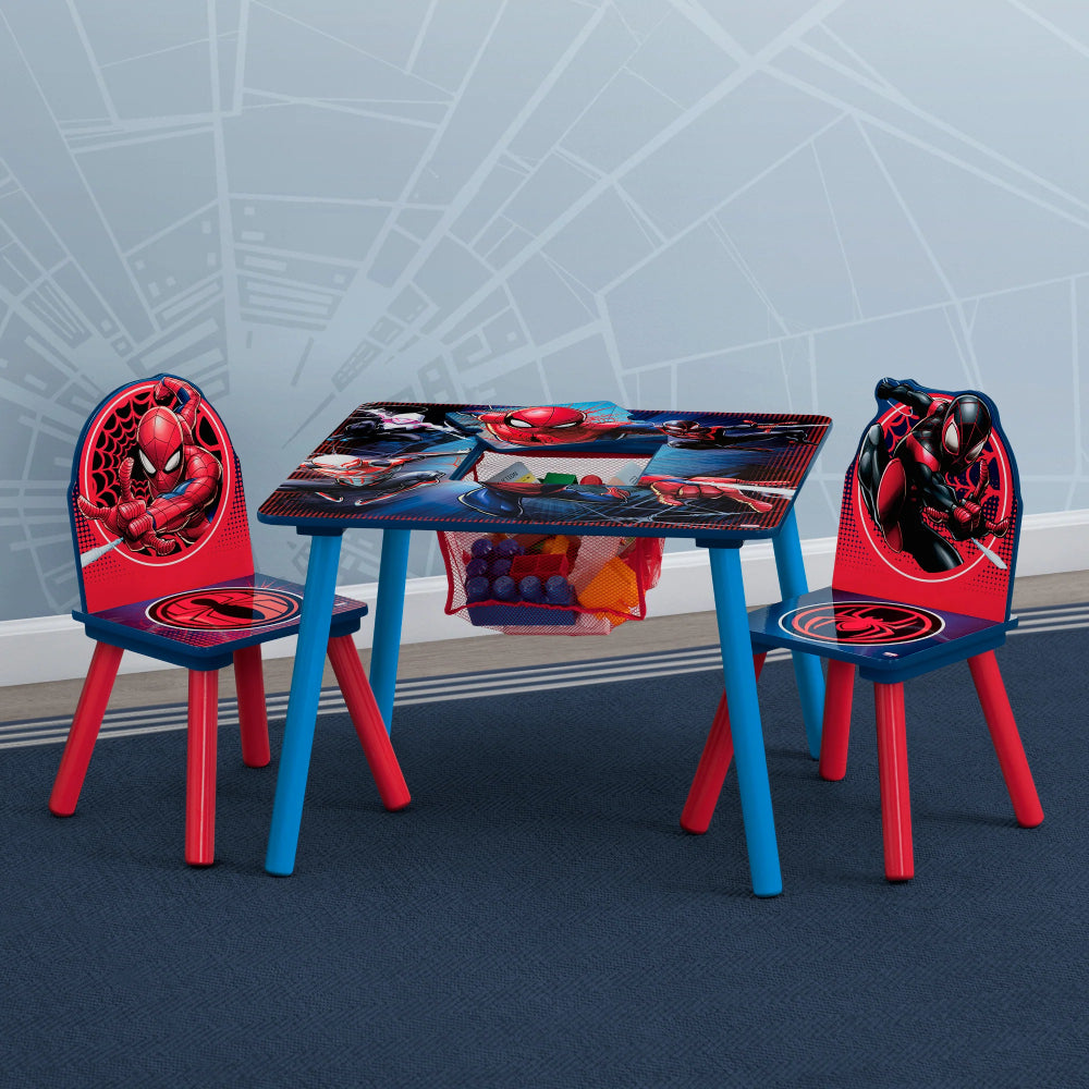 Delta Children Spider-Man Table and Chair Set with Storage