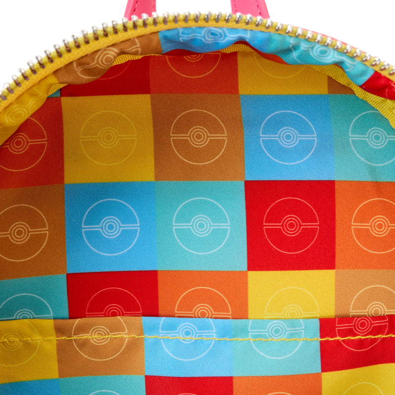 Loungefly PokΓΒ©mon Santa Pikachu Light Up Mini Backpack - Yellow/Pink