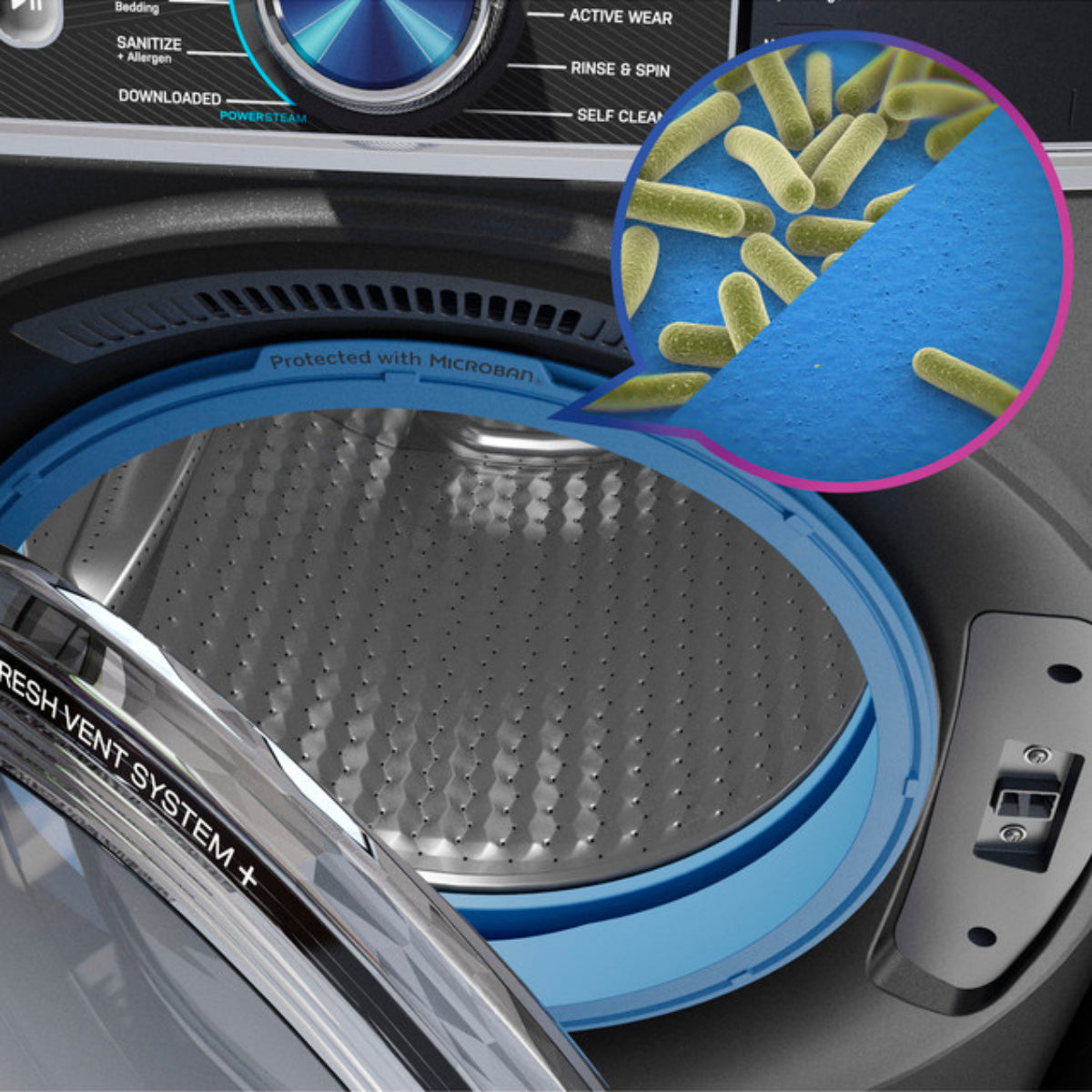 GE Profile PFW955SPWGN 5.5 cu. ft. Smart Front Load Steam Washer - Jade Green