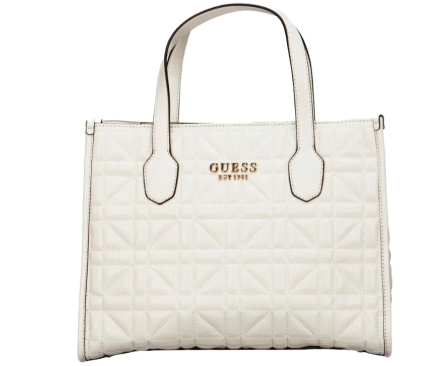 GUESS silvana tote bag - White