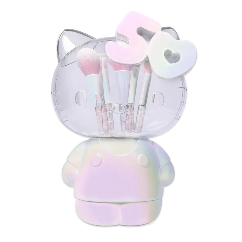 Impressions Vanity X Hello Kitty Makeup Brush Set with Holder Organizer (7 Pieces)