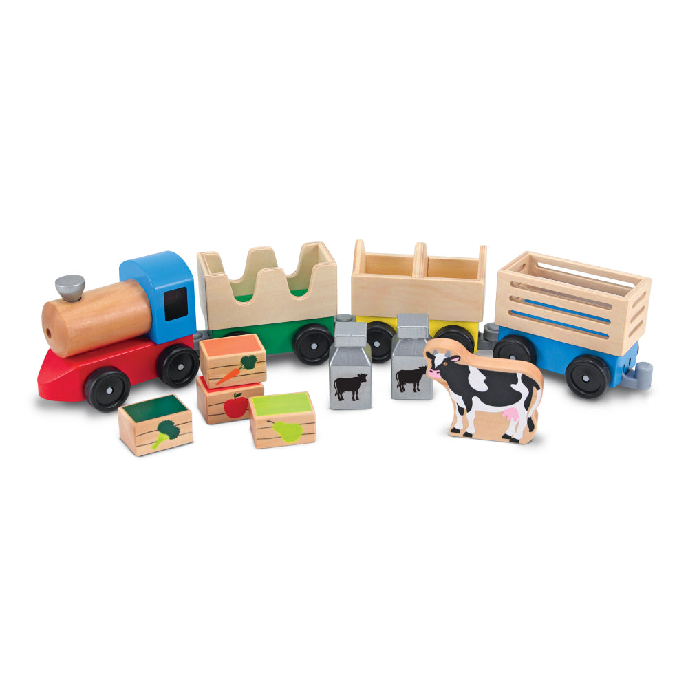 Melissa and Doug Farm Train Set (11-Piece)