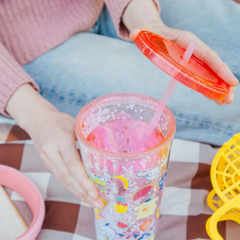 Sanrio Hello Kitty and Friends Icons 32 oz Confetti Carnival Cup - Red