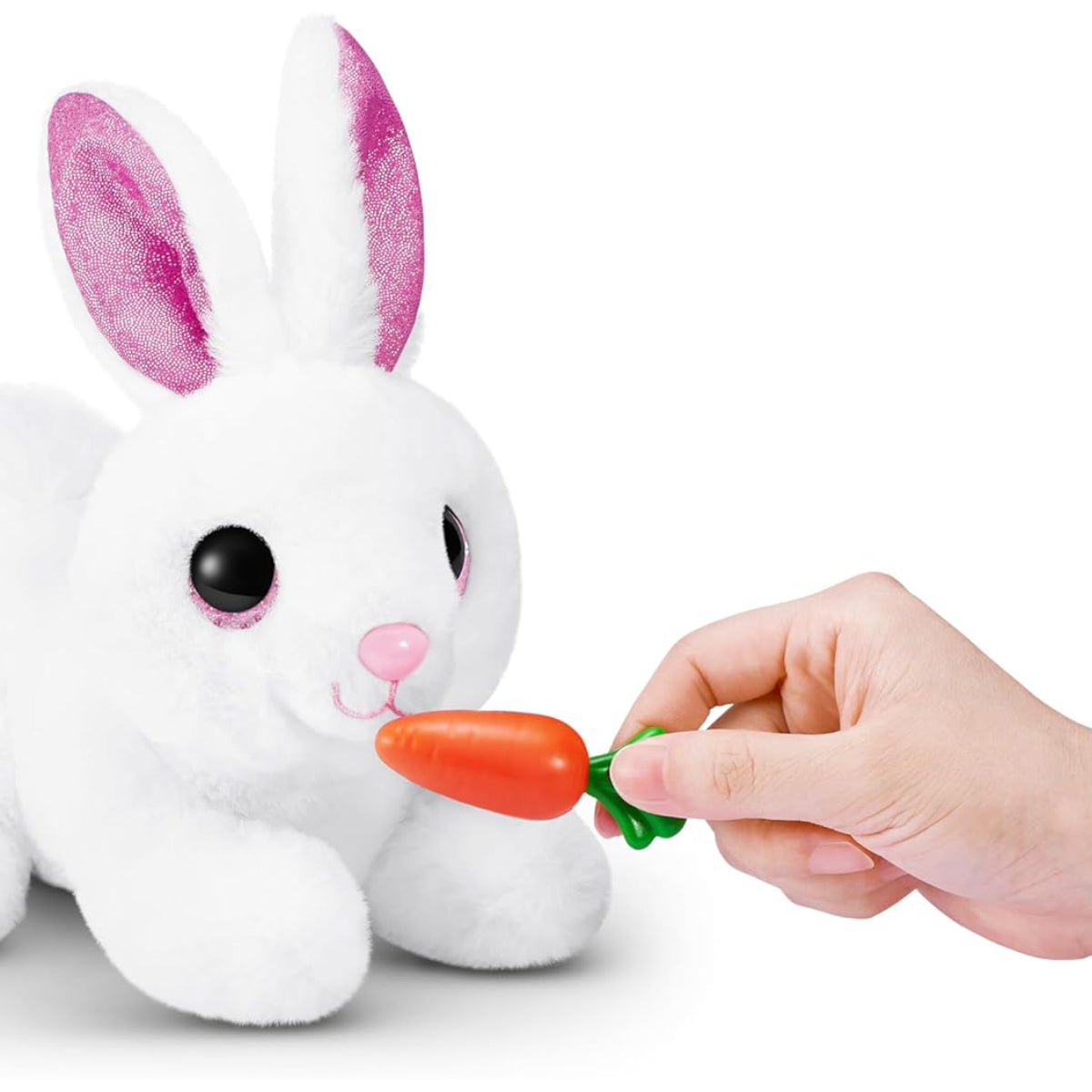Pets Alive Mama Bunny & Baby Surprise Electronic Pet Set (12-Pieces) - White