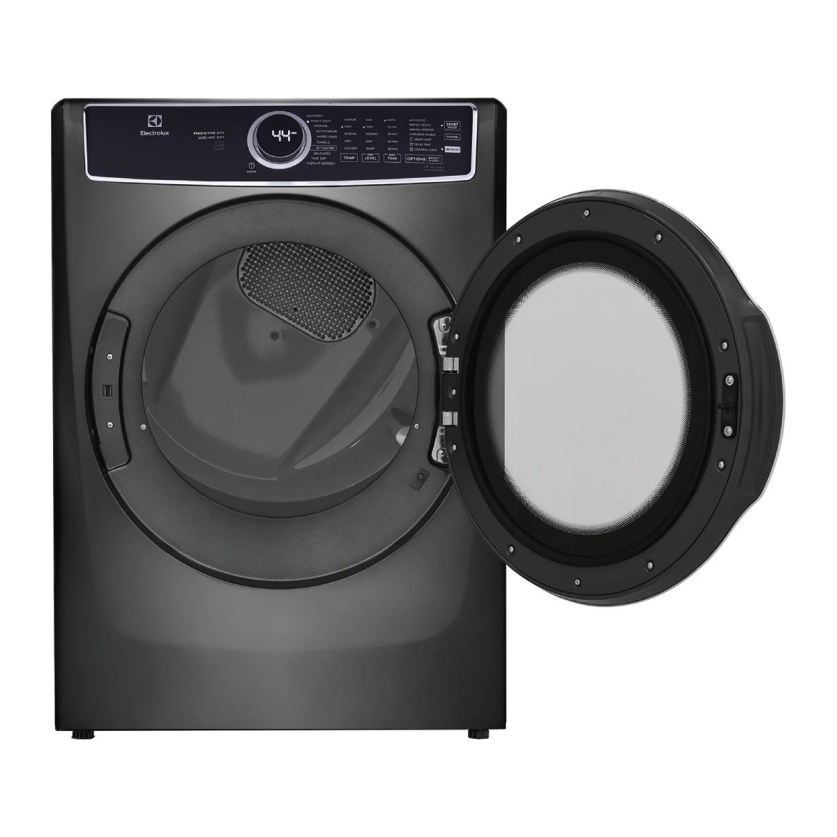 Secadora a gas apilable Electrolux ELFG7537AT de 8 pies cúbicos con sistema de secado a vapor y LuxCare - Titanio