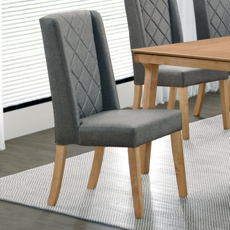 Upholstered Armless Dining Chair by Best Home - Gray