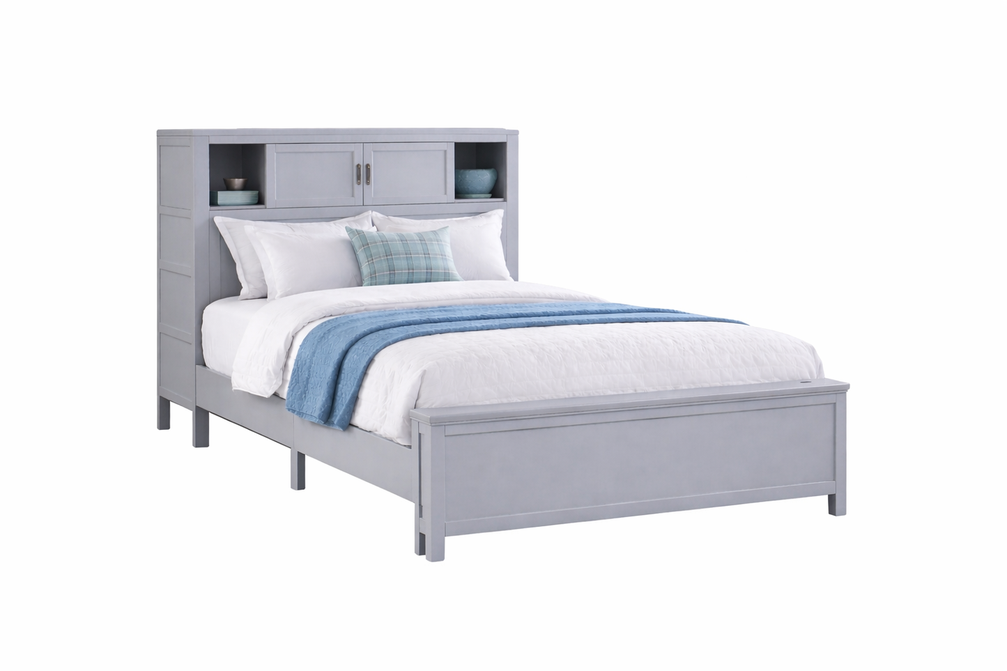 Youth Explorer Full Bookcase Platform Bed with Hidden Desk by Homelegance