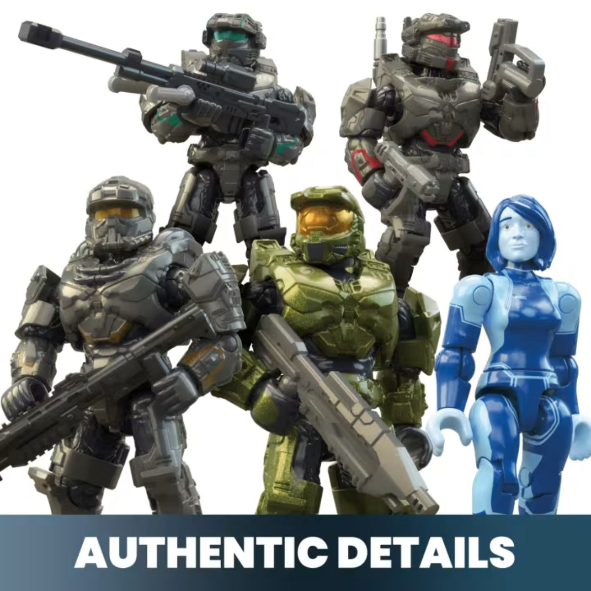 Mega Halo Fleetcom Warthog Vehicle Building Toy Set With 5 Micro Action Figures (469-Pieces)