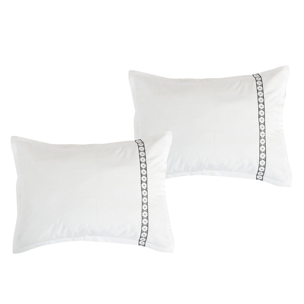 ESCA Laadan Queen Size Comforter Set (7- Pieces) - Black/White