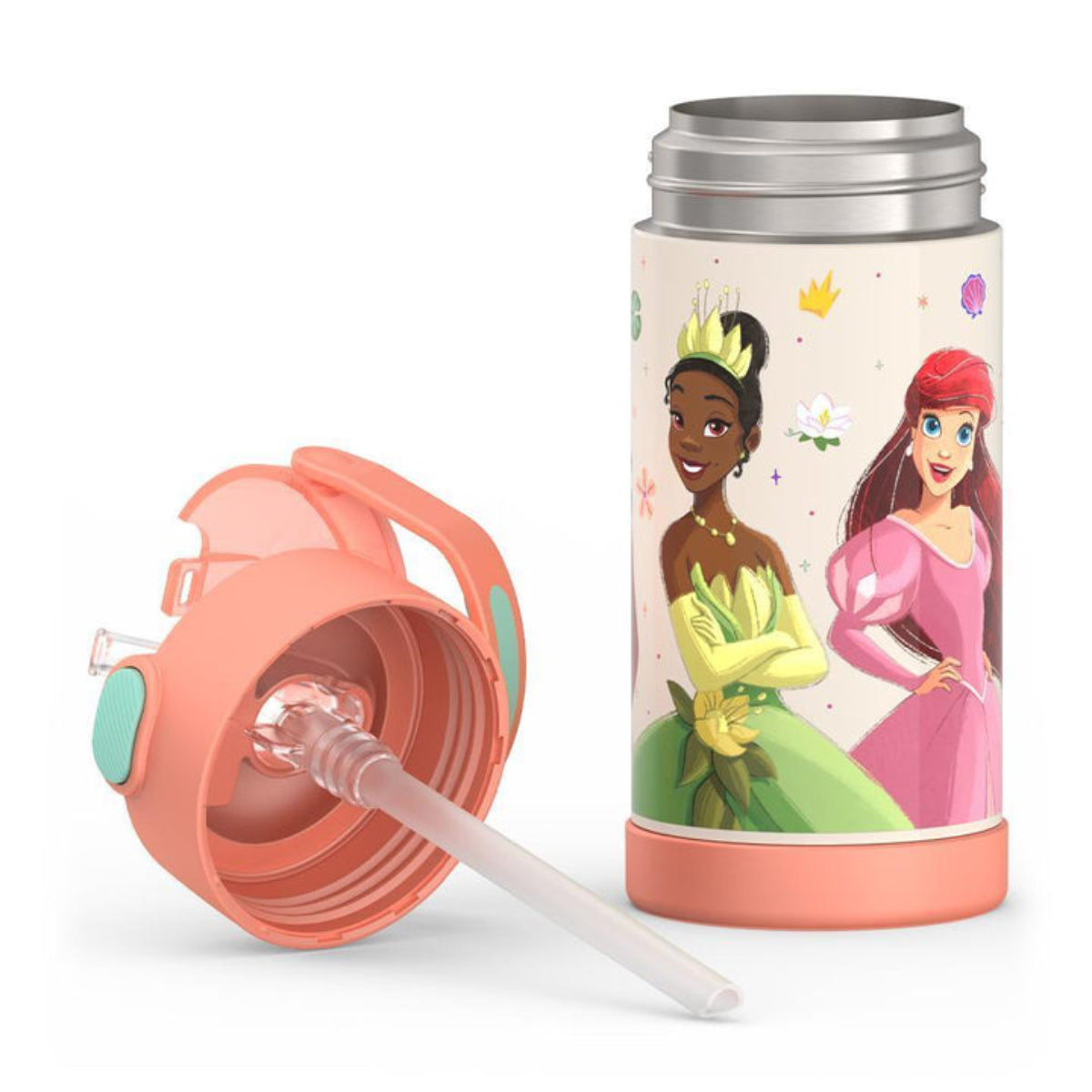 Thermos Funtainer Princess 12 oz Water Bottle with Straw - Peach