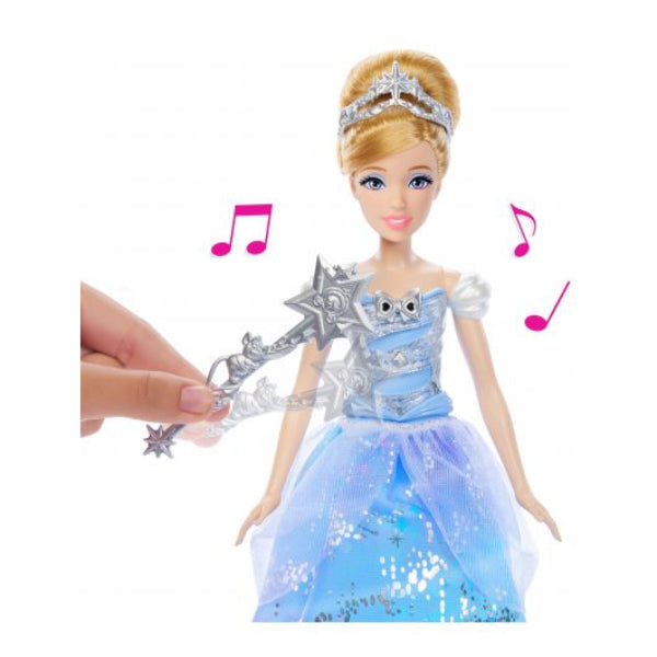 Disney Princess Cinderella Feature Doll with Sound and Light - Blue