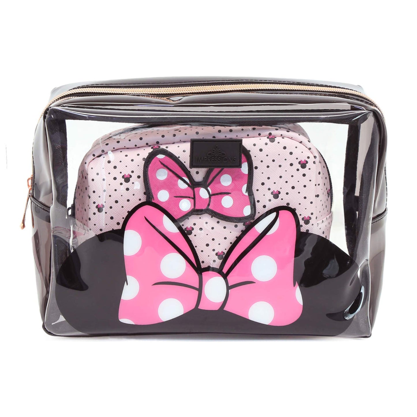 Impressions Minnie Mouse Clutch Set - Black/Pink