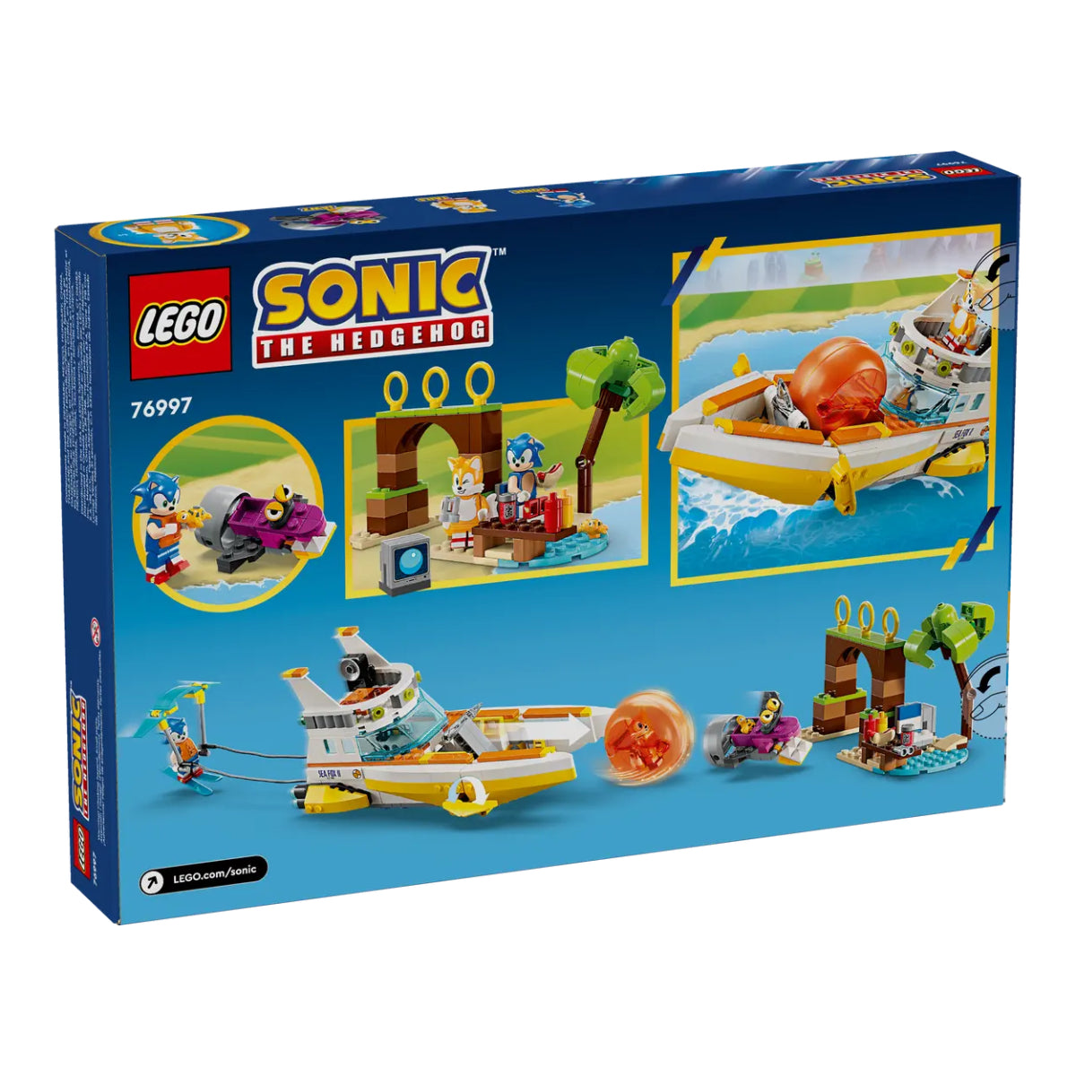 LEGO Sonic The Hedgehog Tails' Adventure Boat Building Toy Set (393-Pieces)