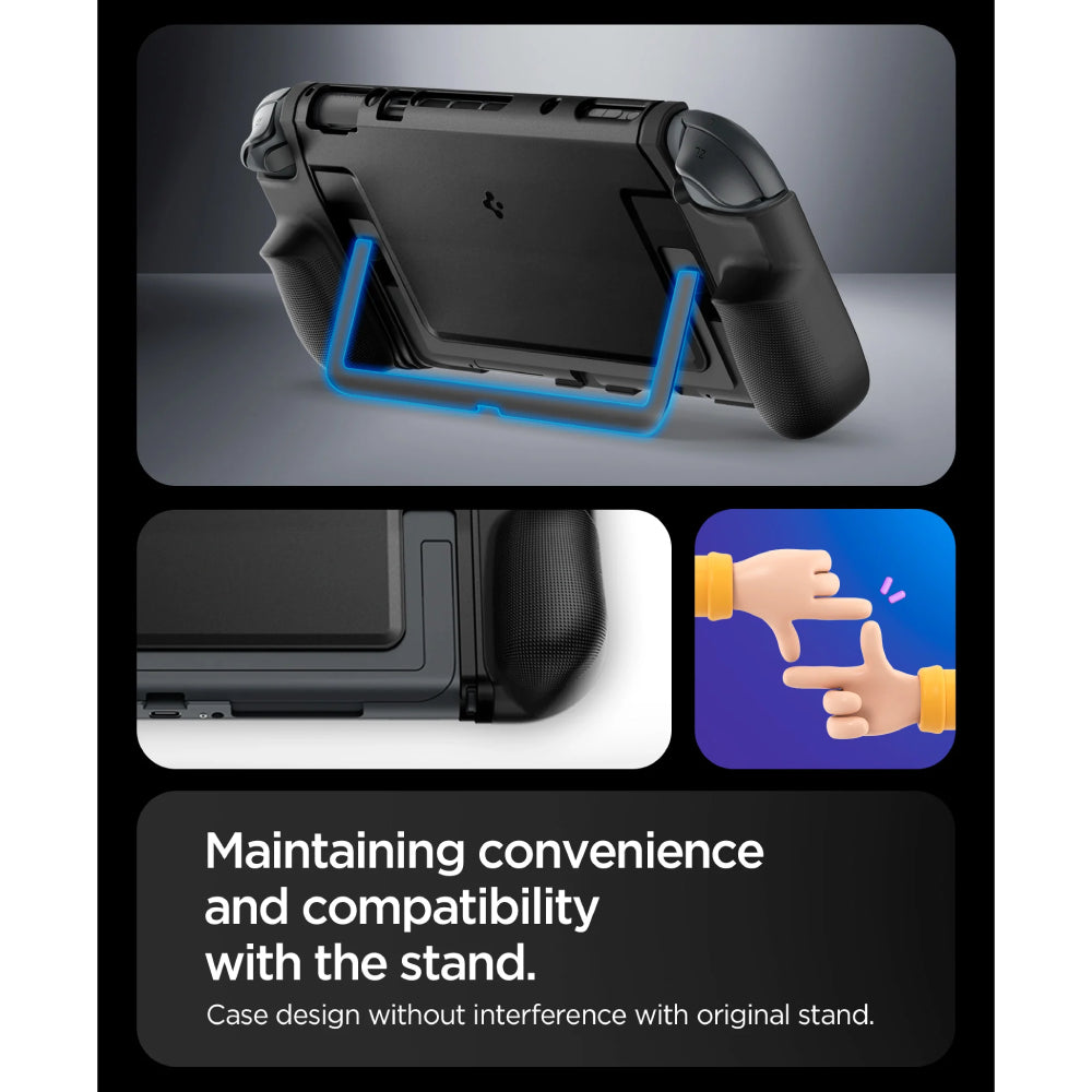 Spigen Dual Grip Case for Nintendo Switch 2 - Black