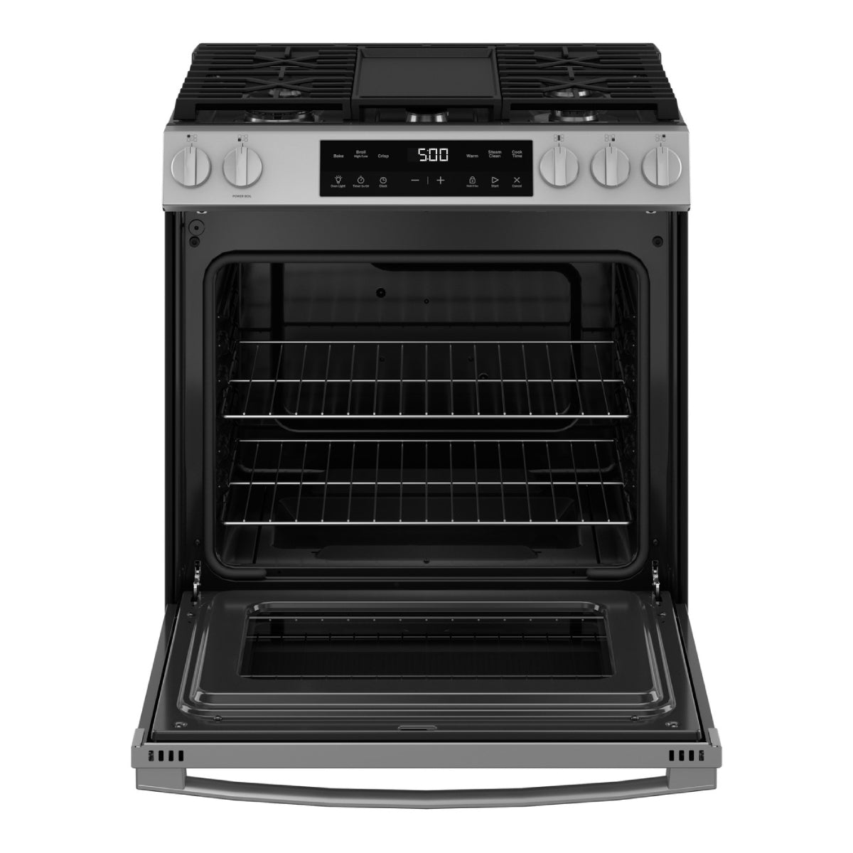 GE GGS500SVSS 5.3 cu. ft. Slide-In Gas Range with 5 Sealed Burners - Stainless Steel