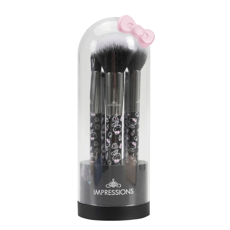 Impressions Vanity Hello Kitty "The Favorites" Bell Jar 6-PC Brush Gift Set - Black