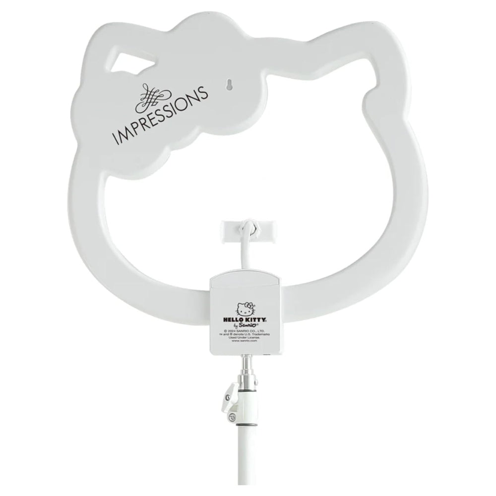 Impressions Vanity X Hello Kitty 18" RGB Ring Light with Tripod Stand - White/Red