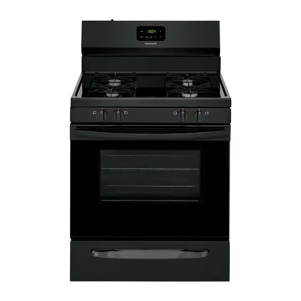 Frigidaire FCRG3015AB 5 cu. ft. Freestanding Gas Range 4 Sealed Burners - Black