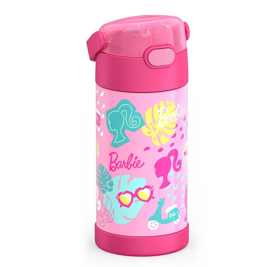 Thermos Funtainer Barbie 12 oz Water Bottle with Straw - Pink