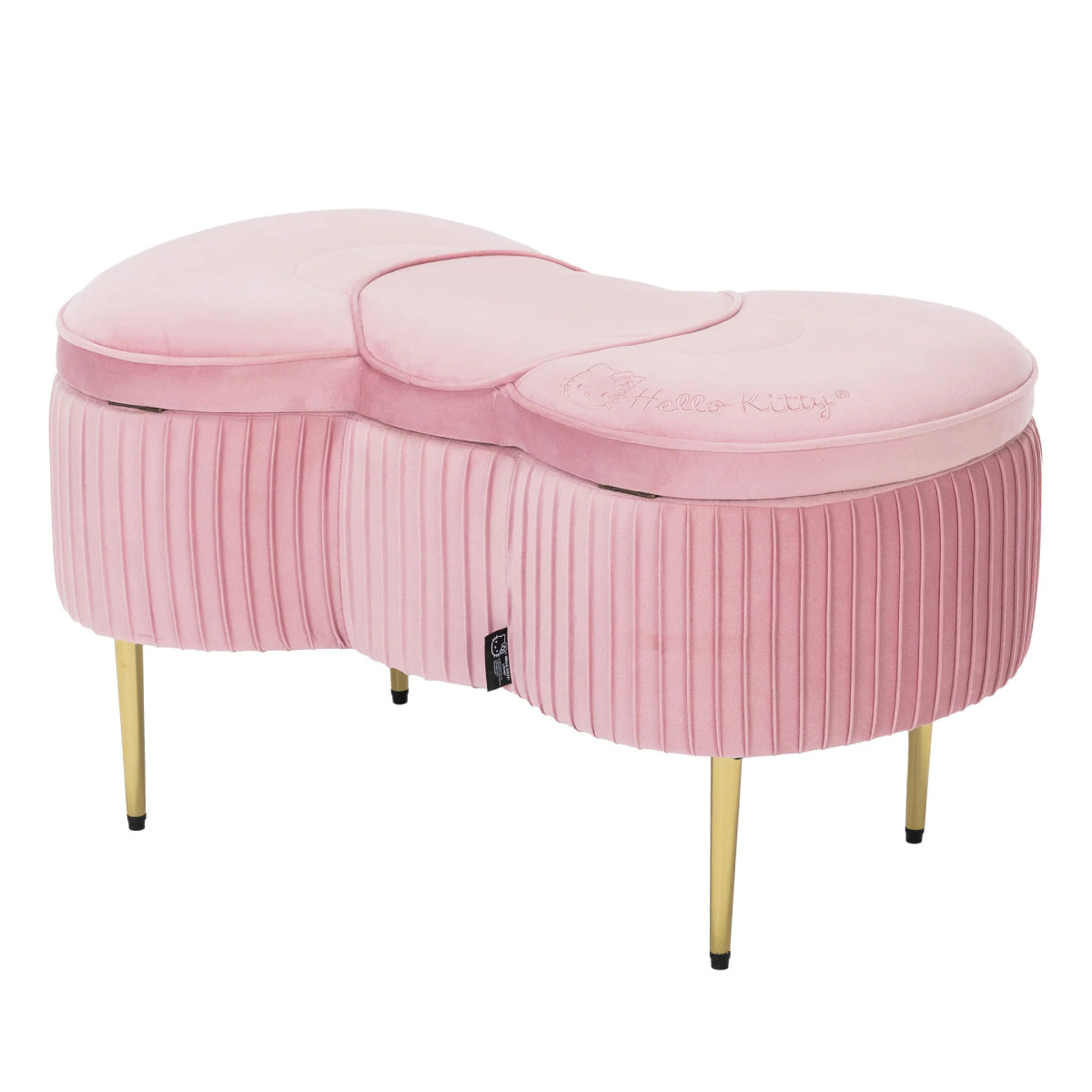 Hello Kitty Bow Storage Bench by Impressions Vanity - Pink