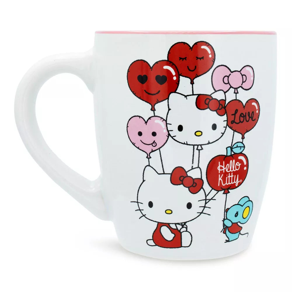 Sanrio Hello Kitty Heart Balloons 25 oz Ceramic Mug - Multicolor