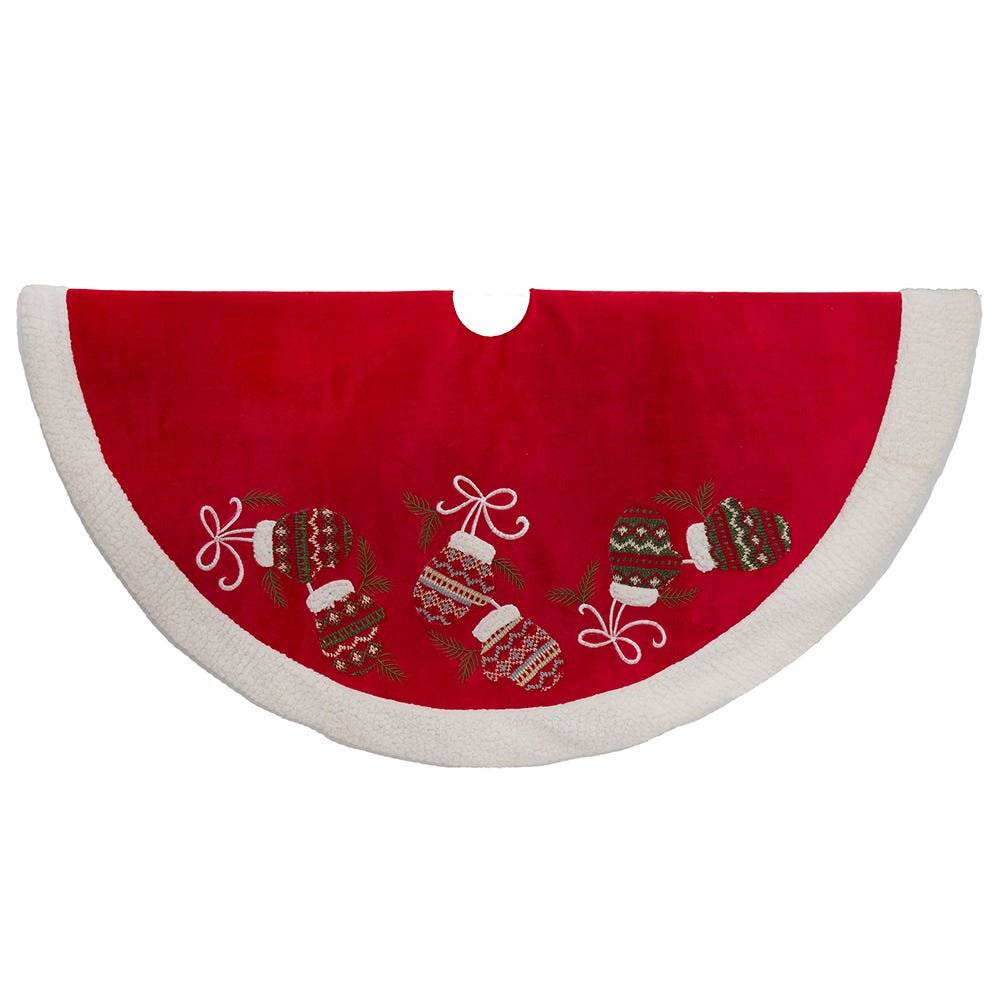 Kurt Adler 48" Tree Skirt - Red