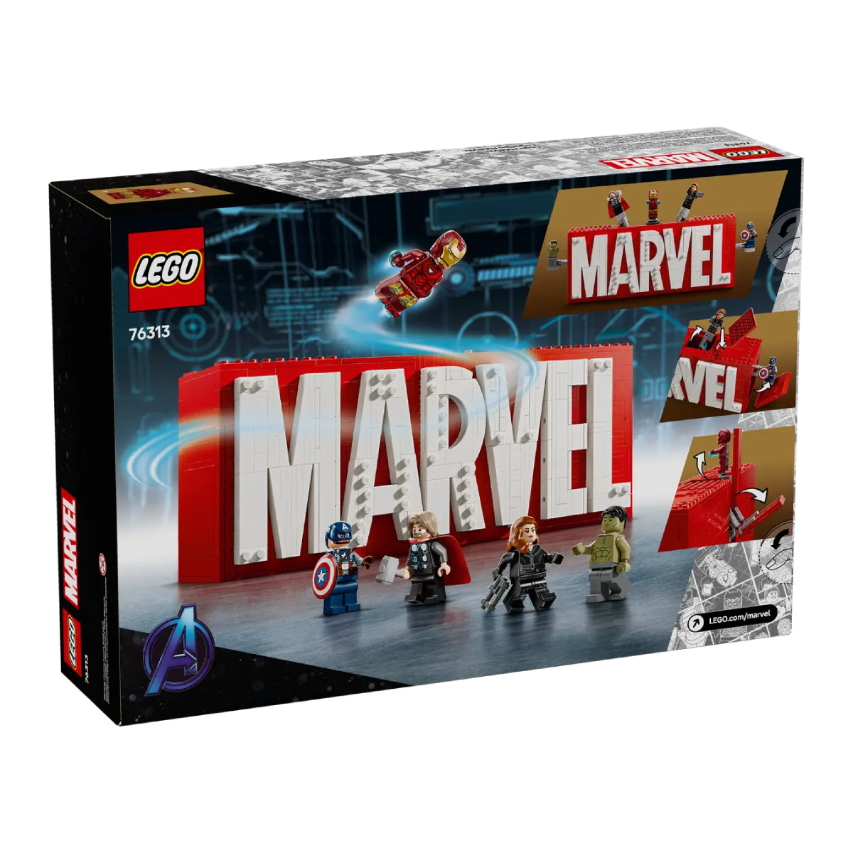 LEGO Marvel Logo & Minifigures Building Toy Set (932-Pieces)