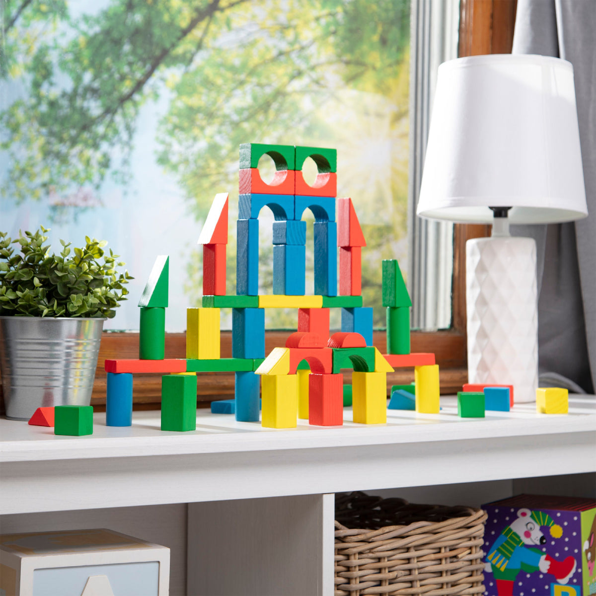 Melissa & Doug Wood Blocks Set (100-Pieces)