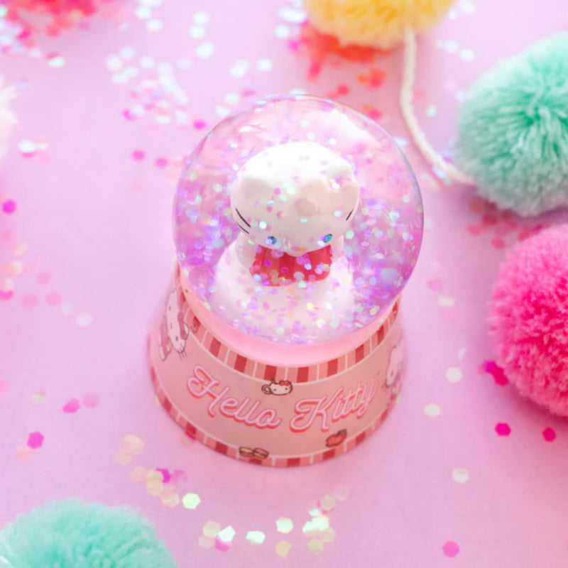 Sanrio Hello Kitty Mini Light-Up 3" Snow Globe - Pink