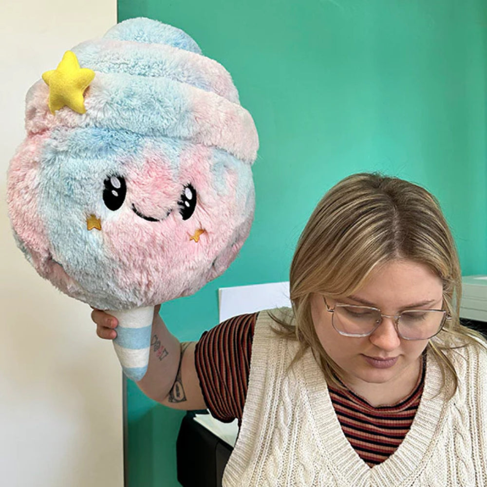Squishable Comfort Food Cotton Candy 18" Plush Toy - Pink/Blue