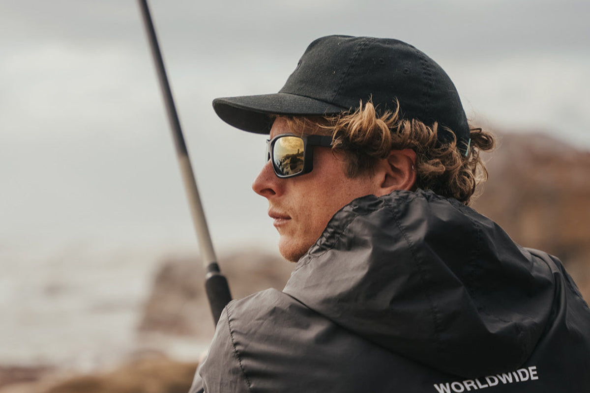 Breach XL - Matte Black - 24k Gold Polarized ANSI Z87+