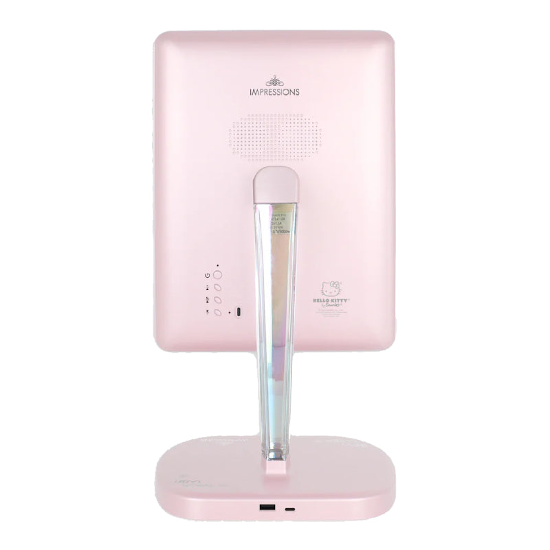 Impressions Vanity Hello Kitty Touch Pro 2.0 LED Makeup Mirror with Qi Charging Base - Pink