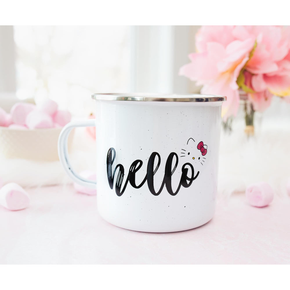 Sanrio Hello Kitty 20 oz Ceramic Camper Mug - White