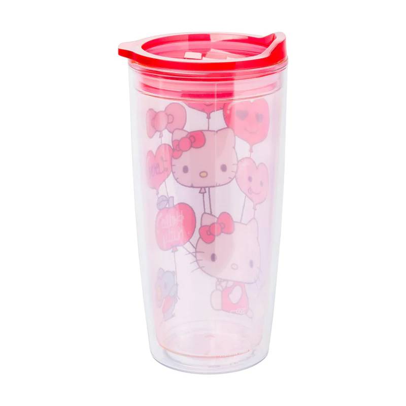 Hello Kitty Love Balloons 20 oz Double Wall Tumbler - Pink